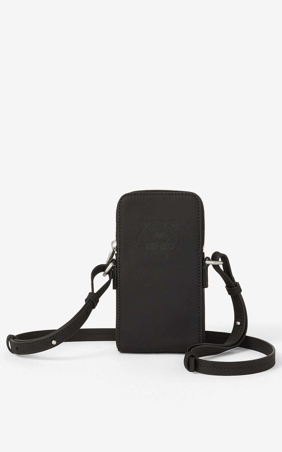 Kenzo Preppy 虎 crossbody phone case ショルダーバッグ レディース 黒 - PZXIGS764